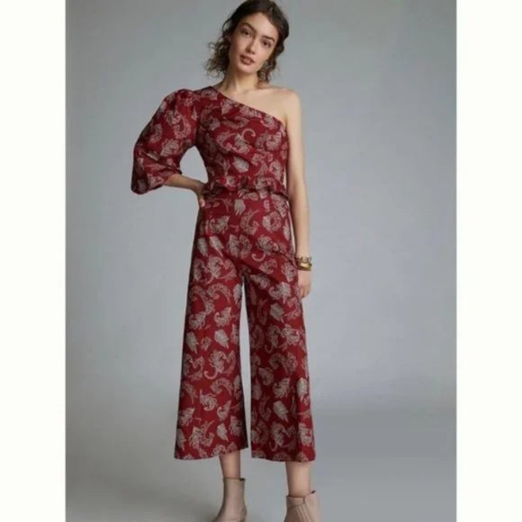 Anthropologe Mare Mare One Shoulder Teresita 2 Piece Pant Set